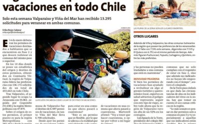 CLIPPING DIARIO CORPORACIÓN REGIONAL DE TURISMO REGIÓN DE VALPARAÍSO, VIERNES 15 DE ENERO DE 2021