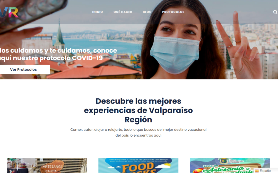 RENUEVAN WEB DE DESTINO VALPARAÍSO REGIÓN CON MAPA DE SERVICIOS Y MÁS CONTENIDOS TERRITORIALES